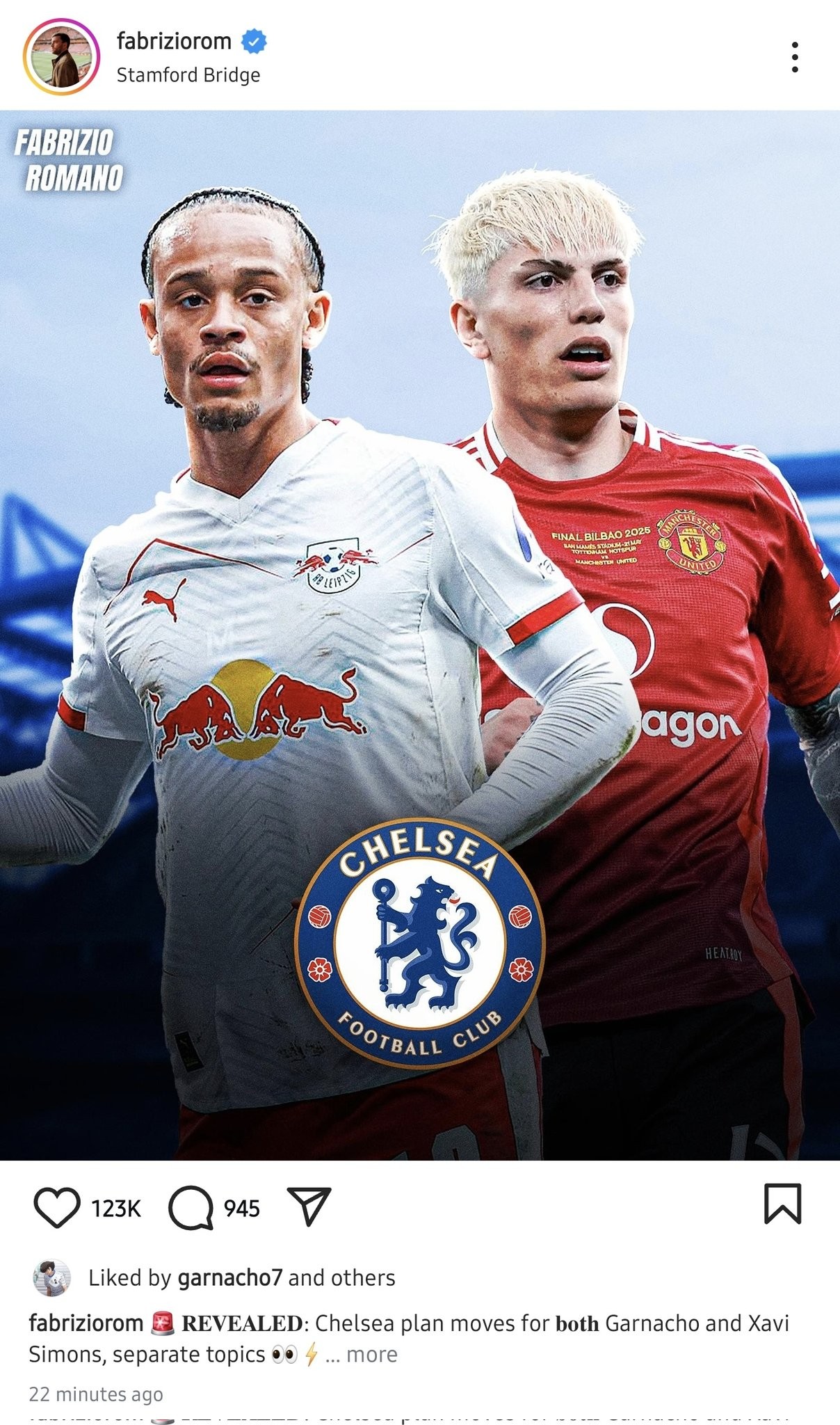 切尔西目标引进一名右脚边锋包括加纳乔在内共四个人选的简单介绍