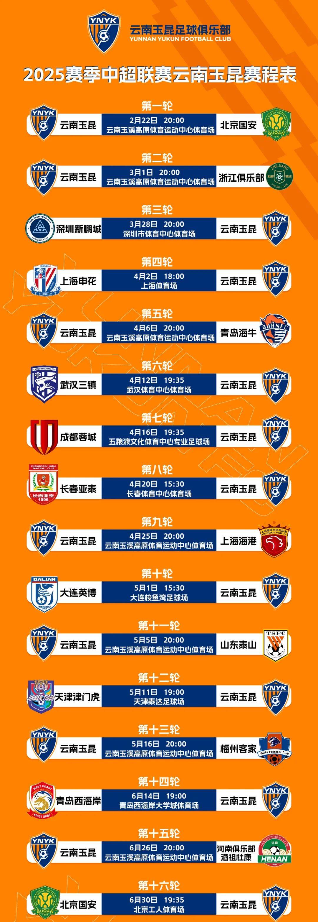 中超云南玉昆VS长春亚泰分析预测保级大战的简单介绍