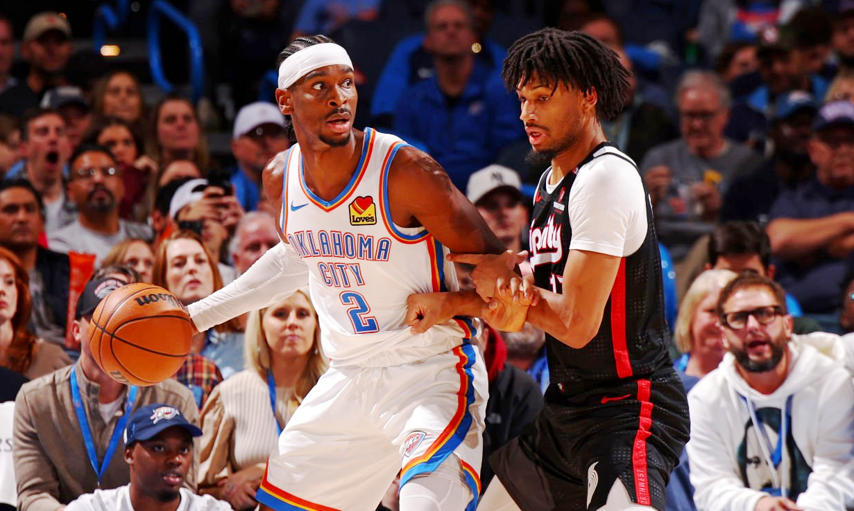 NBA:雷霆VS开拓者